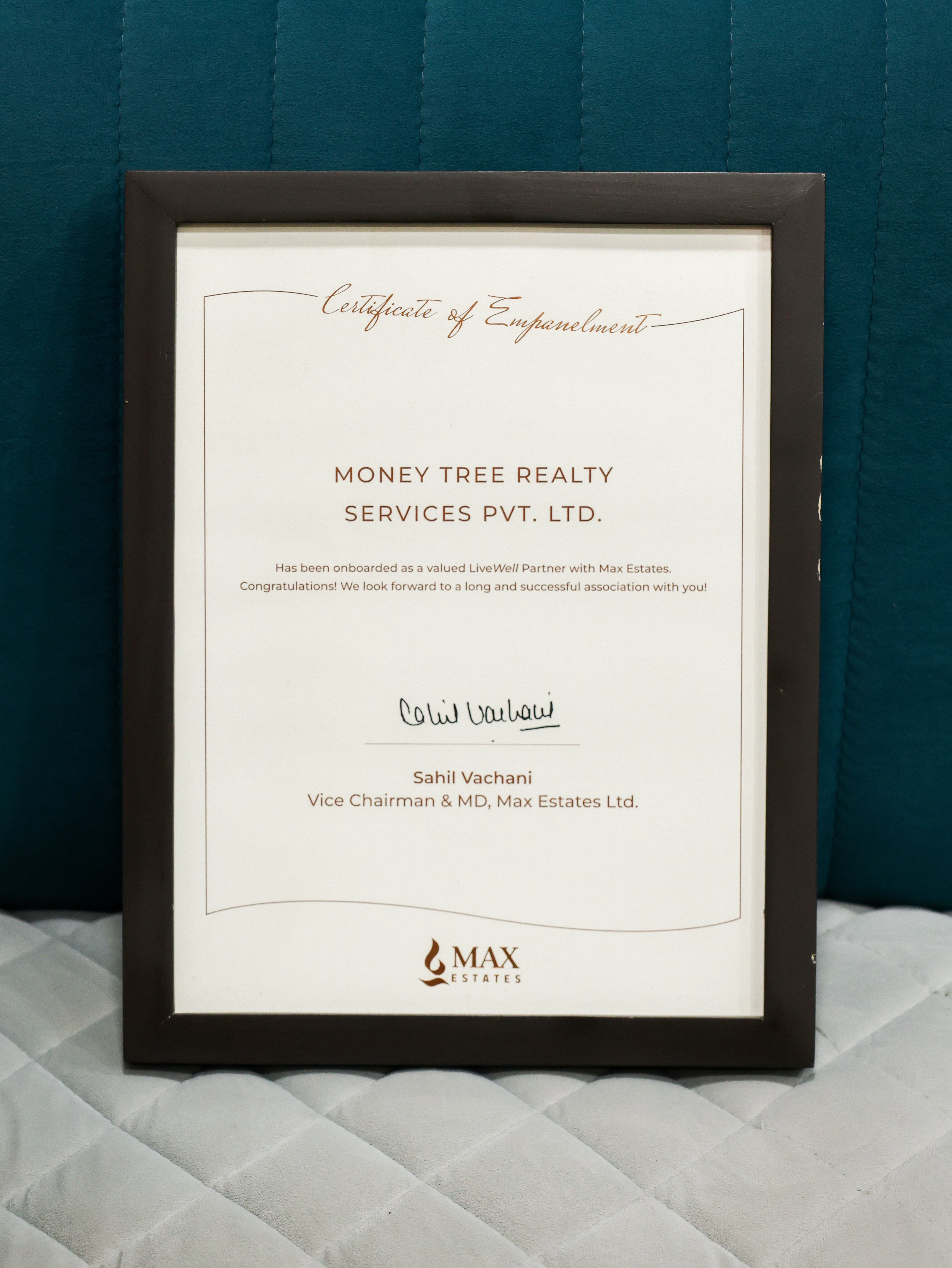 Certificate of Empanelment